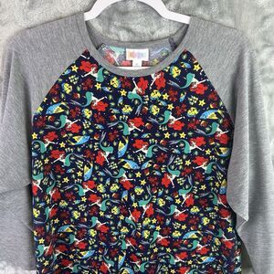 LulaRoe Randy XL Little Mermaid Disney World Vacation Parks NWOT Baseball Tee